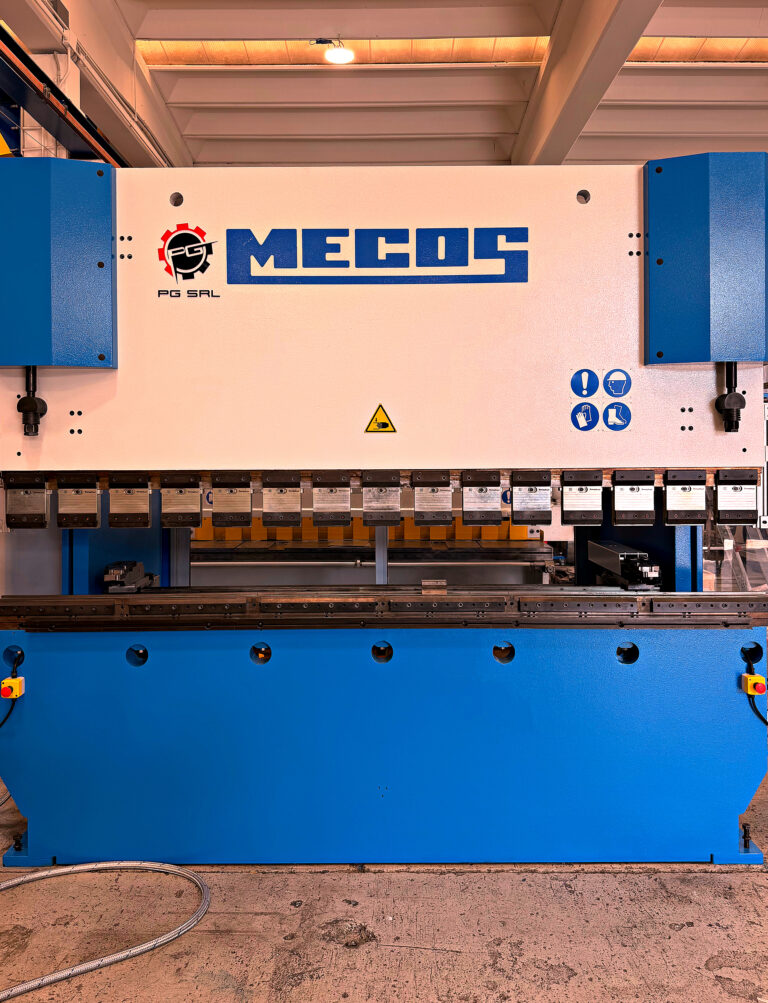 Pressa piegatrice usata Mecos Syncro 120/3000 vista frontale completa